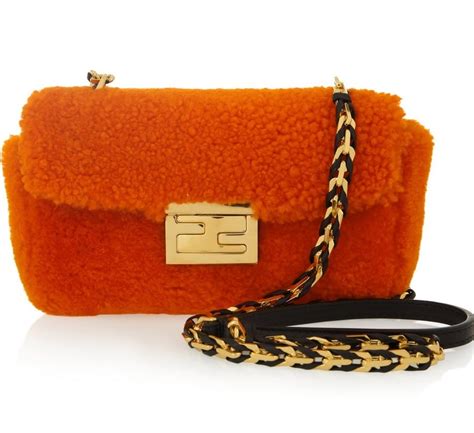 fendi orange shearling bag|Fendi jeans sale.